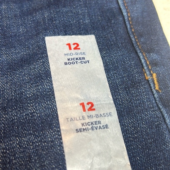 Old Navy Midrise Kicker Boot Cut Jeans Women Size 12 NEW - Picture 3 of 13